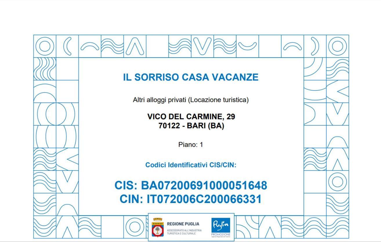 Il Sorriso Casa Vacanze Bari Zewnętrze zdjęcie